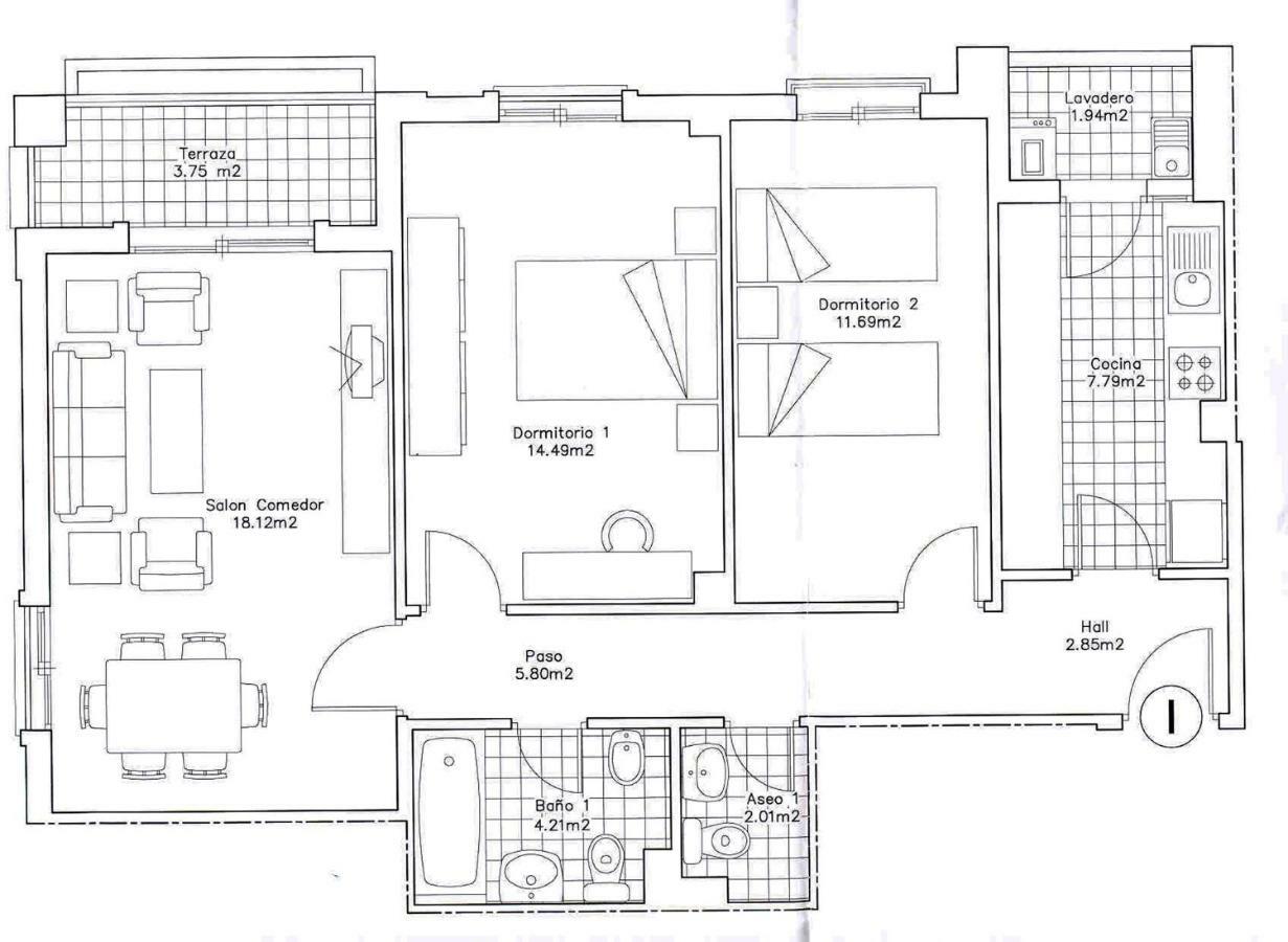 Apartamento 2 Dormitorios En La Mejor Zona De Roquetas Roquetas de Mar Exteriör bild